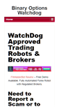 Mobile Screenshot of binaryoptionswatchdog.com